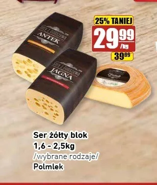 Ser żółty blok Polmlek — wariant nieczytelny promocja w API Market