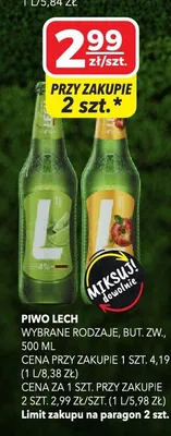 Piwo Lech promocja w Top Market
