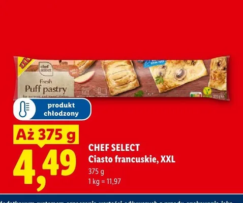 Ciasto francuskie Chef Select XXL promocja w Lidl