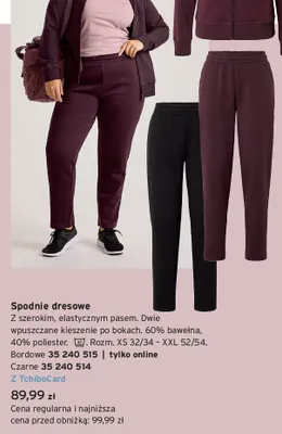 Spodnie dresowe czarne Tchibo promocja w Tchibo