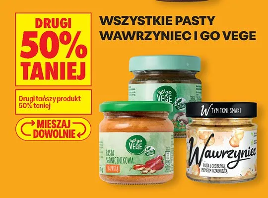 Pasta Go Vege wszystkie rodzaje promocja w Biedronka