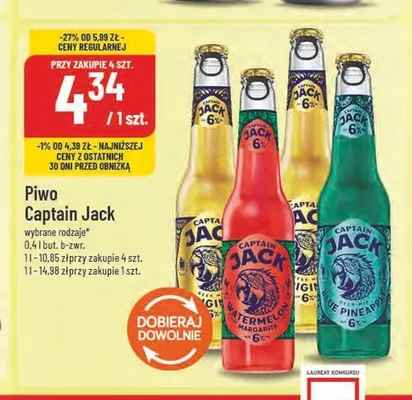 Piwo Captain Jack Original promocja w POLOmarket