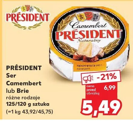 Ser Brie Président promocja w Kaufland