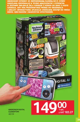 Mikroskop digital Clementoni promocja w Selgros