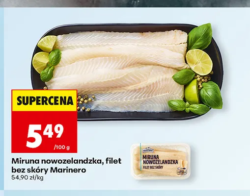 Miruna nowozelandzka filet bez skóry Marinero promocja w Biedronka