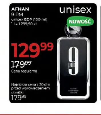 Woda perfumowana Afnan 9 PM promocja w Drogerie Jawa
