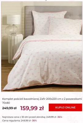 Komplet pościeli bawełnianej Zafir home&you promocja w home&you