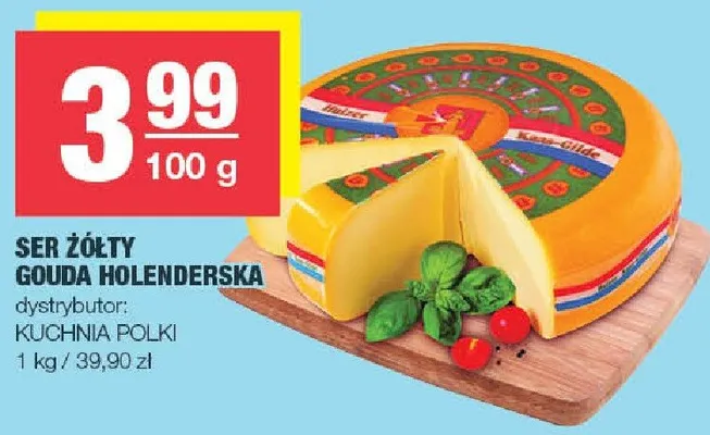 Ser żółty Gouda Holenderska promocja w SPAR