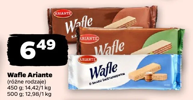 Wafle Ariante promocja w Netto