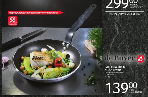 Patelnia 20cm de Buyer Choc Resto promocja w Selgros