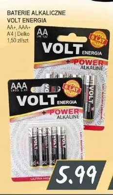 Baterie alkaliczne AA+ Volt Energia promocja w Słoneczko