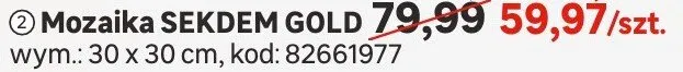 Mozaika SEKDEM GOLD promocja w Leroy Merlin