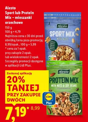 Sport lub Protein Mix - mieszanki orzechowe promocja w Lidl