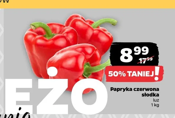 Papryka czerwona słodka luz promocja w Netto