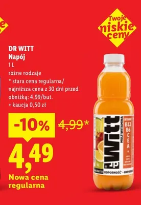 Napój Dr Witt promocja w Lidl
