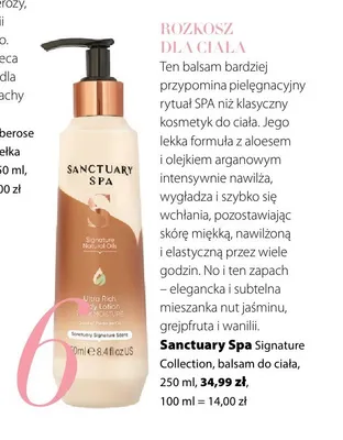 Balsam do ciała Sanctuary Spa Signature Collection promocja w Hebe