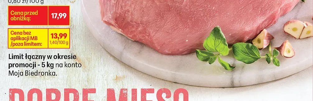 Mięso promocja w Biedronka