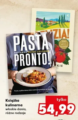 Książka kulinarna Pasta Pronto! promocja w Kaufland