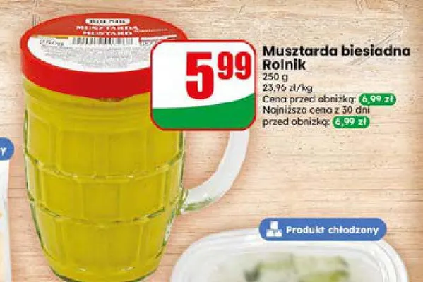 Musztarda biesiadna Rolnik promocja w Dino