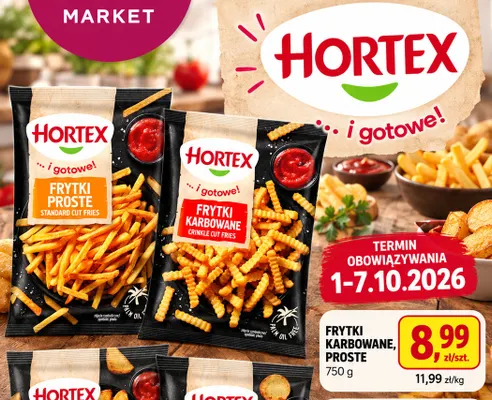 Frytki karbowane Hortex promocja w emma MARKET