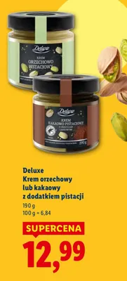 Krem orzechowy lub kakaowy z dodatkiem pistacji promocja w Lidl