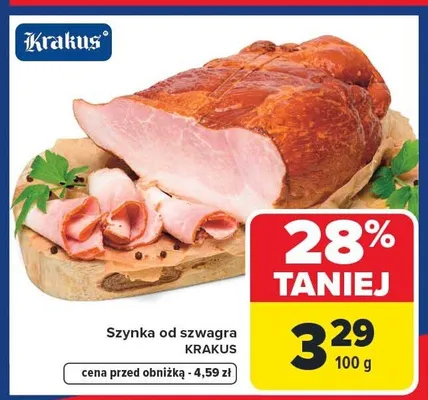 Szynka od szwagra Krakus promocja w Carrefour