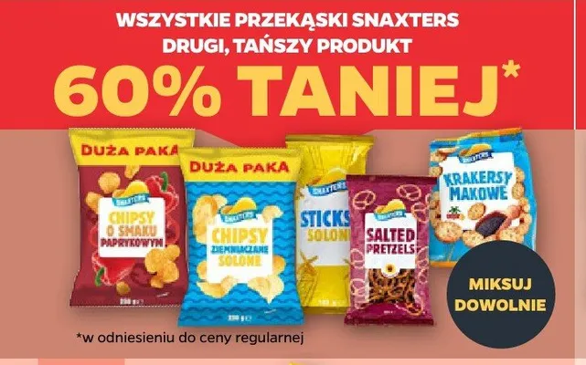 Przekąski Snaxters promocja w Netto