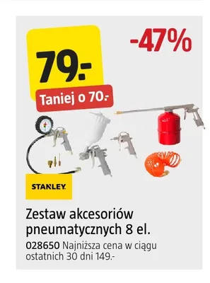 Zestaw akcesoriów pneumatycznych Stanley promocja w Jula
