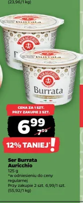 Ser Burrata Auricchio promocja w Netto