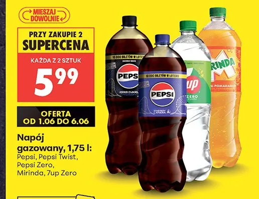 Napój gazowany Mirinda promocja w Biedronka