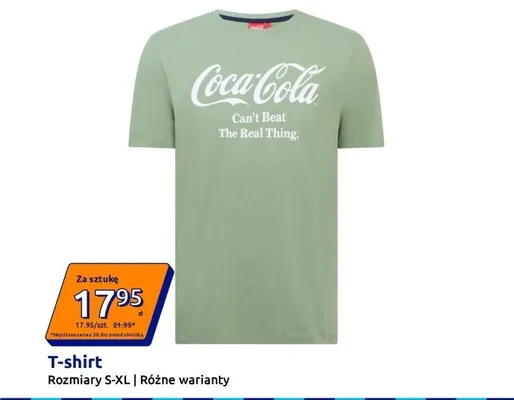 T-shirt Coca-Cola promocja w Action