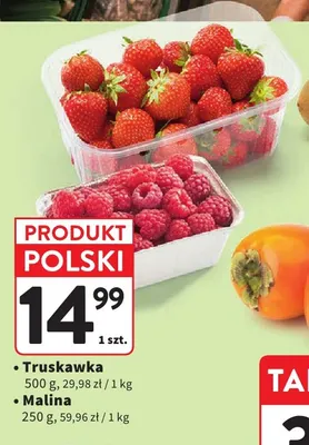 Truskawki polskie promocja w Intermarche