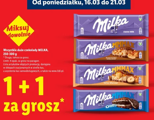 Czekolada Milka Mmmax promocja w Lidl