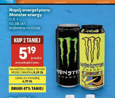 Napój energetyczny Monster Energy The Doctor promocja w Delikatesy Centrum