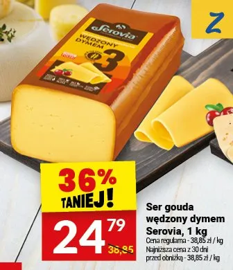 Ser gouda wędzony dymem Serovia promocja w Twój Market
