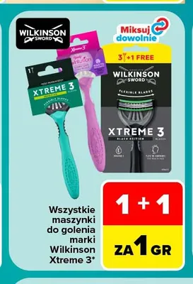Maszynki do golenia Wilkinson Sword Xtreme 3 promocja w Carrefour Market