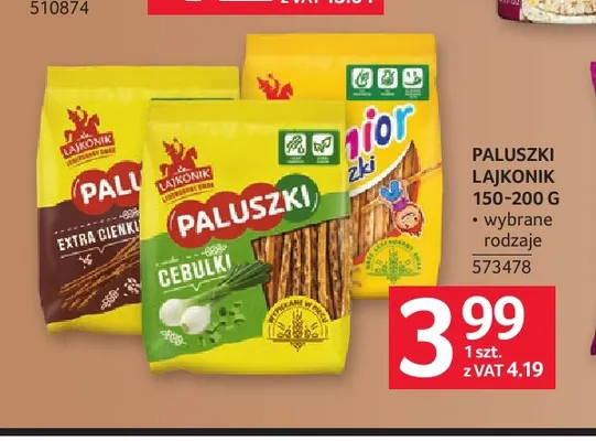 Paluszki Lajkonik promocja w Selgros