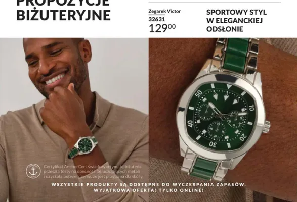 Zegarek Victor 32631 sportowy styl w eleganckiej odsłonie promocja w AVON