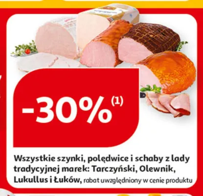 Szynki, polędwice i schaby z lady tradycyjnej promocja w Auchan