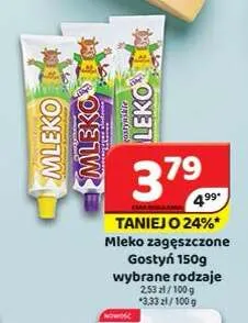 Mleko zagęszczone Gostyń promocja w Delfin