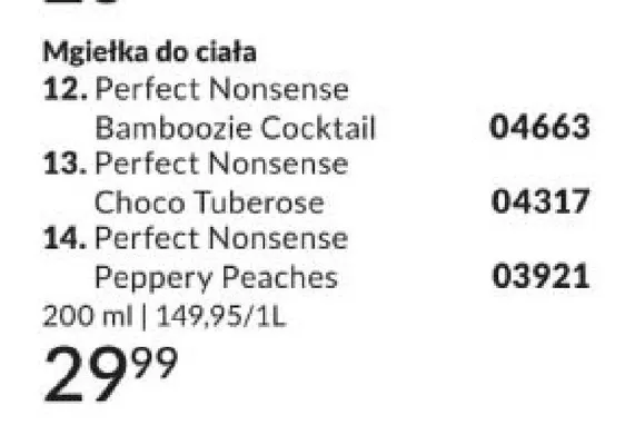 Mgiełka do ciała promocja w AVON