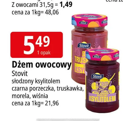 Dżem owocowy Stovit promocja w Leclerc