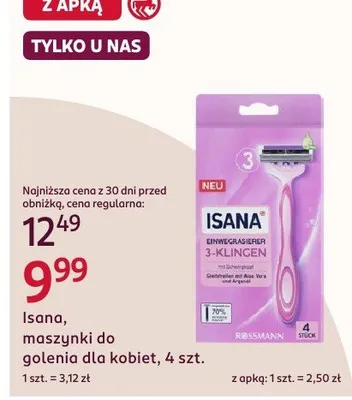 Maszynki do golenia dla kobiet promocja w Rossmann