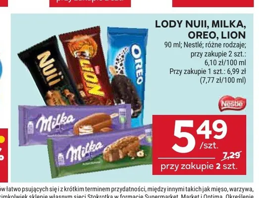 Lody Oreo promocja w Stokrotka