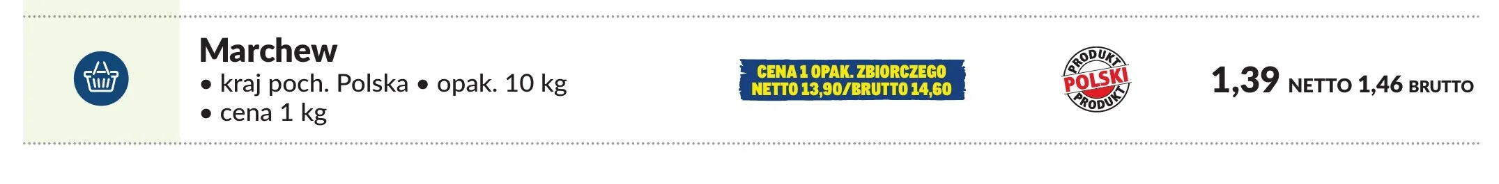 Marchew polska promocja w Makro