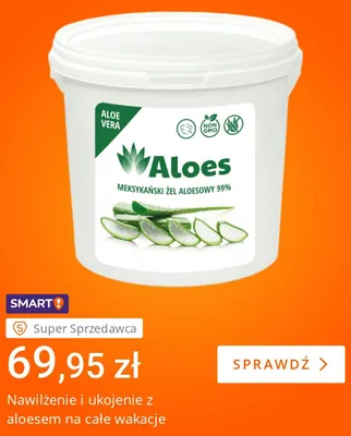 Meksykański żel aloesowy 99% promocja w Allegro