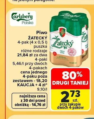 Piwo Žatecký promocja w Carrefour Market