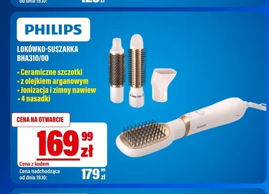 Lokówko-suszarka BHA310/00 Philips promocja w RTV EURO AGD