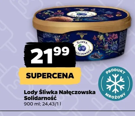 Lody Śliwka Nałęczowska, 900 ml promocja w Netto