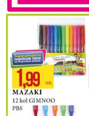 Mazaki Gimnoo 12 kolorów promocja w Leclerc